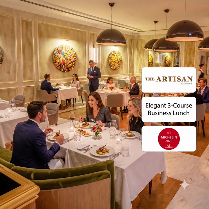 The Artisan Ristorante Dubai - Elegant 3-Course Business Lunch for Two