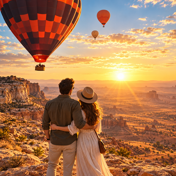 Private Hot Air Balloon Flight Over The Desert - For Up to 18 People