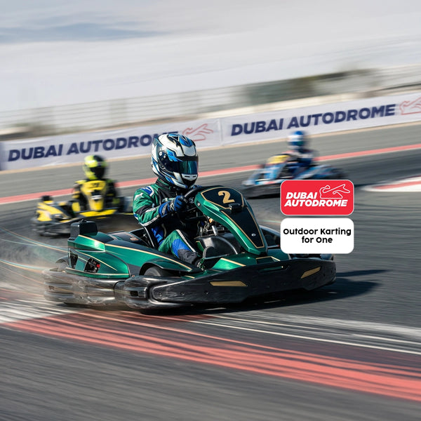 High-Speed Outdoor Karting Experience at Dubai Autodrome