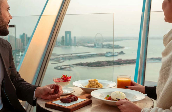 Delectable Italian Lunch with Stunning Palm Views for Two at Lolli Restaurant, The View |  at Wondergifts