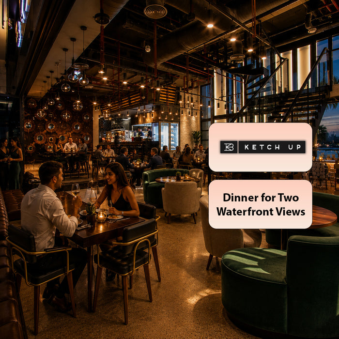 Ketch Up Dubai - Vibrant Dining Experience for Two at Bluewaters Island