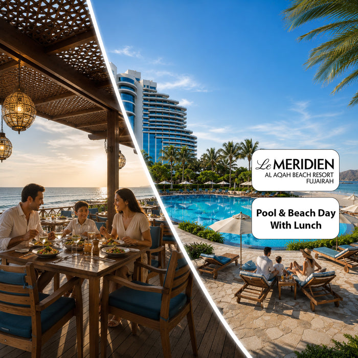 Le Méridien Al Aqah Beach Resort - Pool & Beach Day with Lunch at Gonu Restaurant