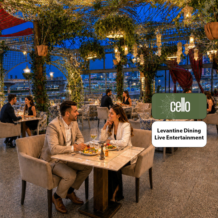 Cello Restaurant Dubai Levantine dining experience on Sheikh Zayed Road