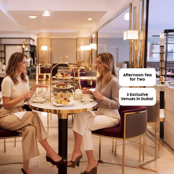 Luxurious Afternoon Tea for Two at 3 Exclusive Venues in Dubai
