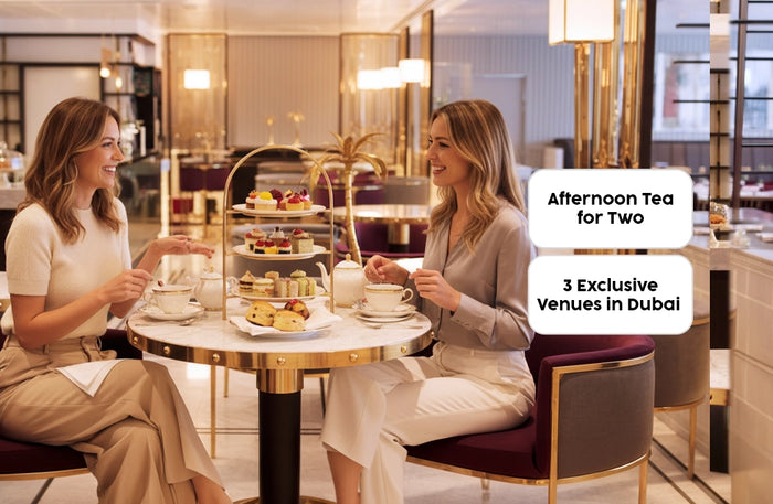 Luxurious Afternoon Tea for Two at 3 Exclusive Venues in Dubai