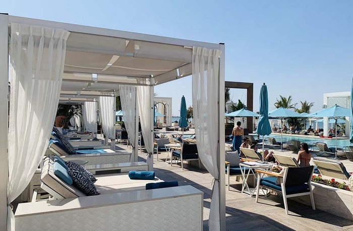 Luxury Cabana with Stunning Palm Views, Gourmet Lunch & House Bottle for Two |  at Wondergifts