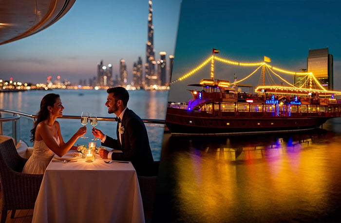 Luxury & Serene Dubai Canal Cruise for Two with Dinner |  at Wondergifts