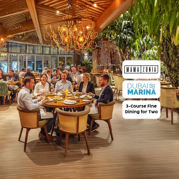 Mama Zonia Dubai 3-Course Dining for Two with Drinks Gift Box