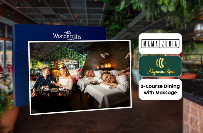 Mama Zonia 2-Course Dining Experience with a Soothing Couple Massage at Azurro Spa