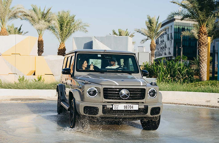 Exhilarating Mercedes G-Class Passenger Experience: Thrill Drive, Gourmet Dining & Videos for Two |  at Wondergifts