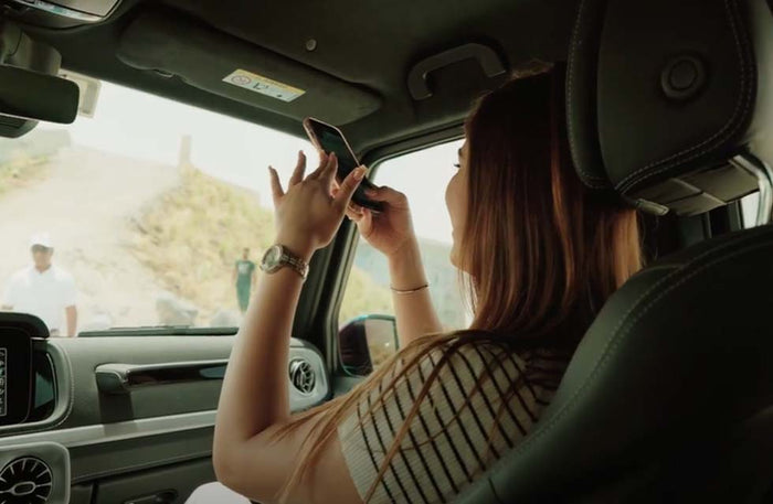 Exhilarating Mercedes G-Class Passenger Experience: Thrill Drive, Gourmet Dining & Videos for Two |  at Wondergifts