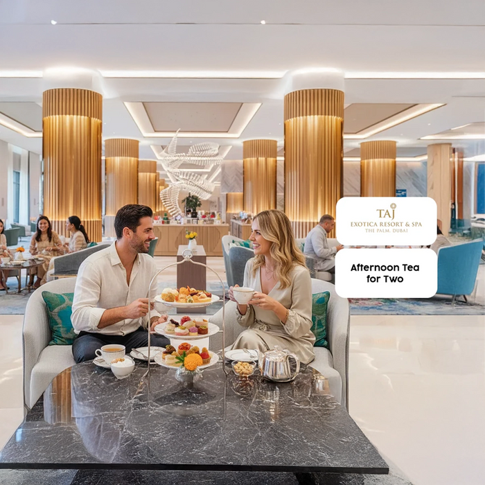 Mumbai Afternoon Tea for Two at Taj Exotica Resort & Spa, Palm Jumeirah