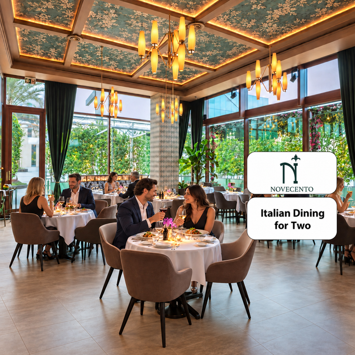 Novecento Dubai - Authentic Italian Dining Experience for Two