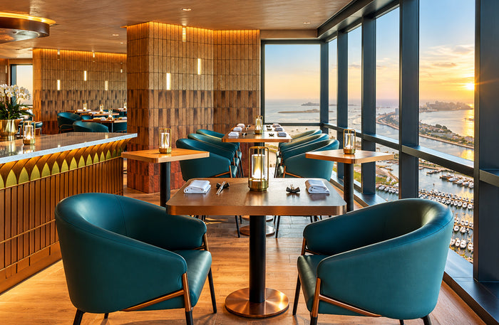 Observatory Lounge Marriott Harbour Hotel – Elevated Dining with Dubai Marina & Palm Jumeirah Views