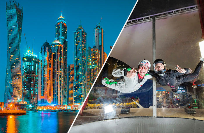 Exclusive One-Night Hotel Stay in Dubai with iFly Indoor Skydiving for Two |  at Wondergifts