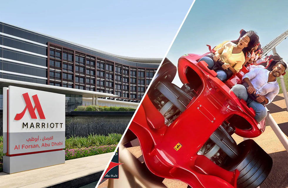 One Night Hotel Stay in Abu Dhabi with Ferrari World Tickets Gift Box for Two