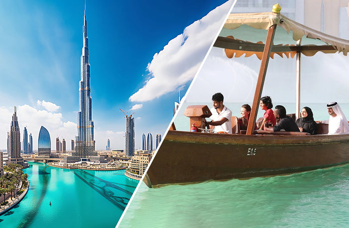 One Night Romantic Stay in Dubai with Burj Lake Boat Tour for Two |  at Wondergifts
