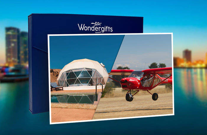 One Night Deluxe Dome Stay with 30-Minute Flight Above RAK Gift Box |  at Wondergifts