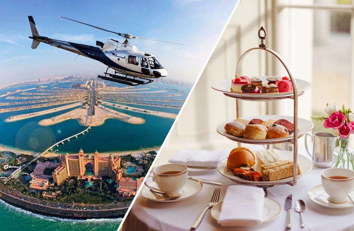 Thrilling Helicopter Flight and Exquisite Afternoon Tea at Atlantis for Two |  at Wondergifts