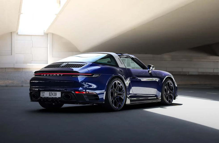 Rent a Porsche: Blue Porsche 911 Targa Techart for One Day |  at Wondergifts