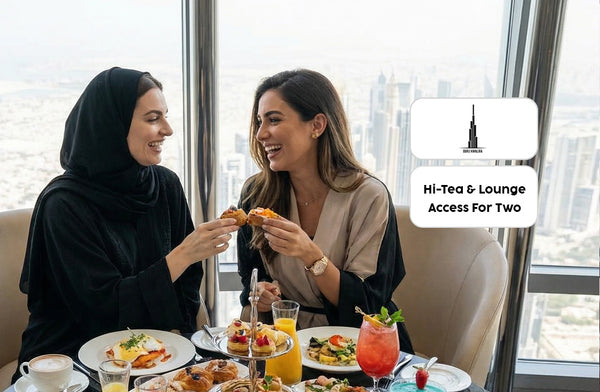 At The Top Burj Khalifa Exclusive High Tea & Lounge Access for Two