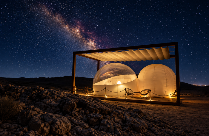 Pura Eco Retreat - Cosy Winter Dome Family Stay with Breakfast