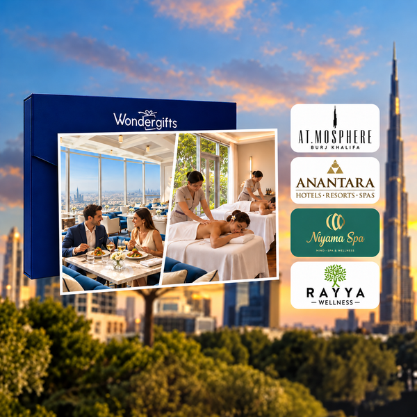 At.Mosphere Burj Khalifa Lunch & a Blissful Massage Experience for Two