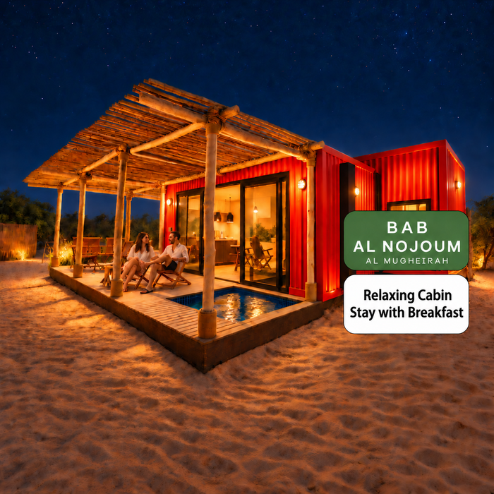Bab Al Nojoum Al Mugheirah - Relaxing Cabin Stay with Breakfast for Two