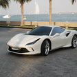 Dazzling Ferrari F8 Tributo One Day Rental at Masterkey Rent a Car