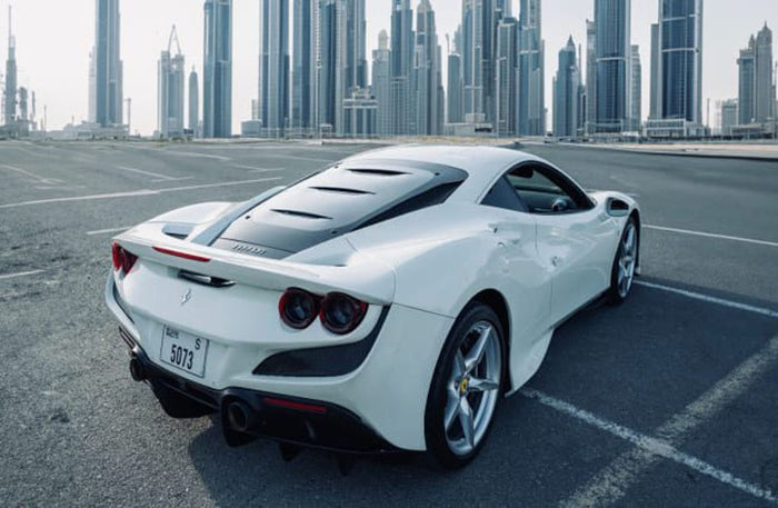 Dazzling Ferrari F8 Tributo One Day Rental at Masterkey Rent a Car