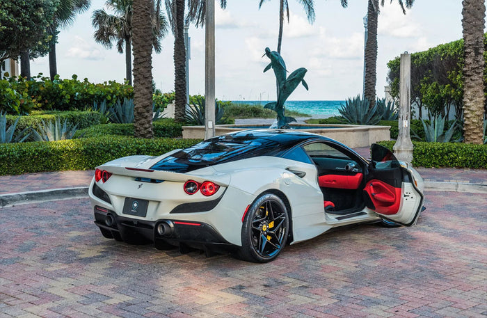 Dazzling Ferrari F8 Tributo One Day Rental at Masterkey Rent a Car