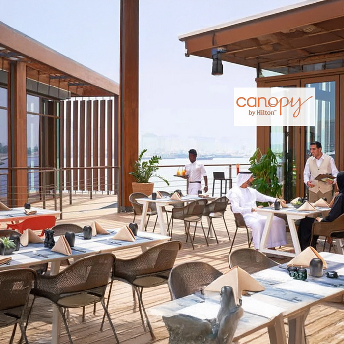 Romantic Three Course Dinner with Beverages for Two at  Hilton Skafos