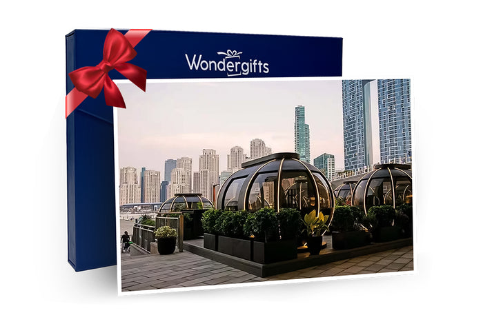 Romantic Dining and Drinks at The Pods for Two with Stunning Dubai Skyline Views |  at Wondergifts