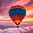 Romantic Hot Air Balloon Experience for Two with Drinks and Flowers |  at Wondergifts