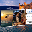 Romantic Sunset Helicopter Tour with Luxury Dinner for Two at Atlantis The Palm