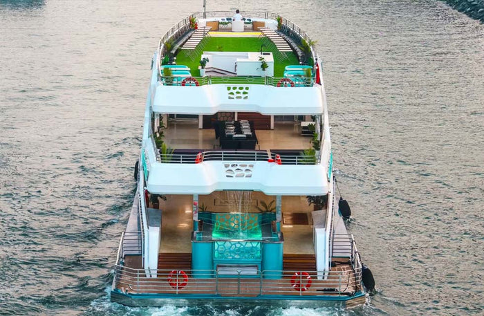 Rose Royale Luxury Shared Dinner Cruise with Soft or House Drinks for Two