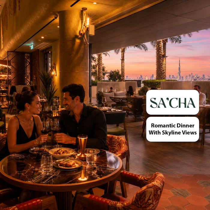 SA'CHA by PANG Dubai - Romantic Date Night Dinner for Two with Skyline Views