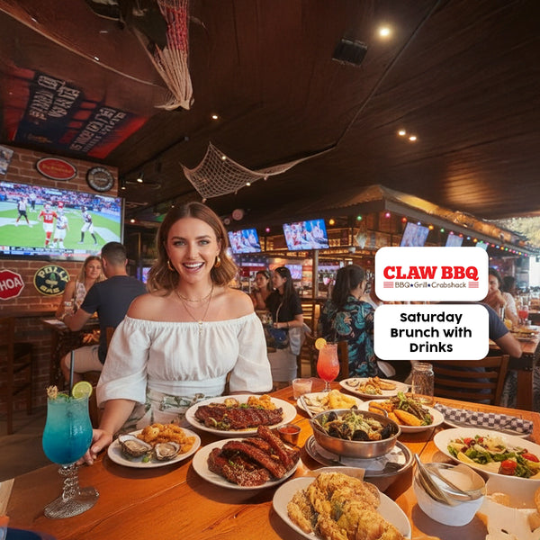 Saturday Brunch with Drinks for One at Claw BBQ Hilton Palm Jumeirah