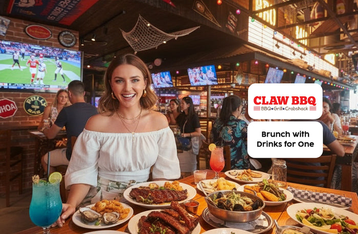 Saturday Brunch with Drinks for One at Claw BBQ Hilton Palm Jumeirah