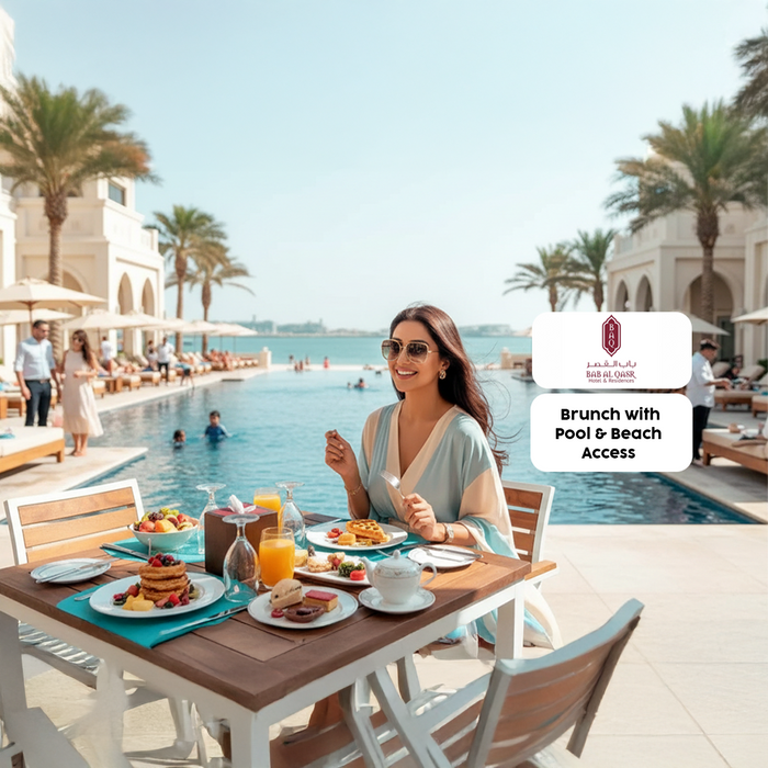 Saturday Brunch with Pool & Beach Access at Bab Al Qasr
