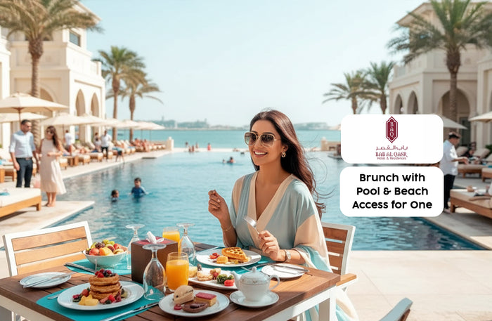 Saturday Brunch with Pool & Beach Access for One at Bab Al Qasr