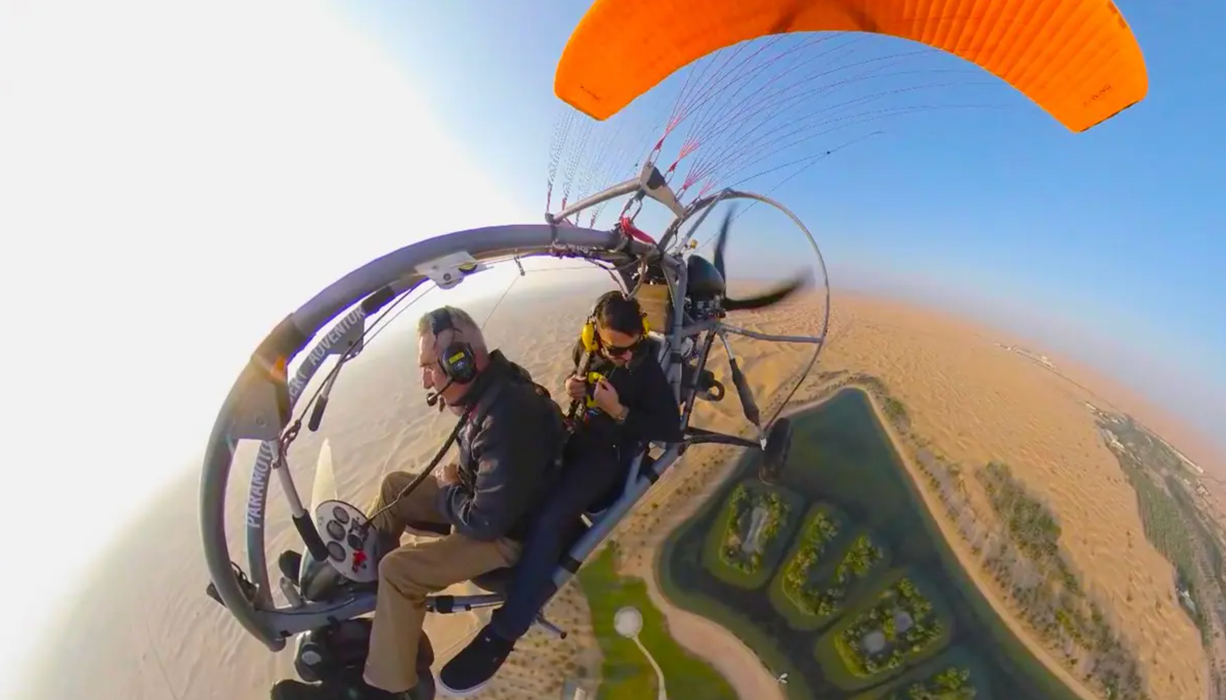 Discover the Desert from the Sky with a Paramotor Flight