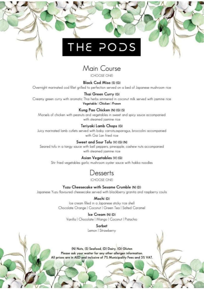 Stunning Ain Dubai Ride with The Pods Dining Experience for Two |  at Wondergifts