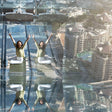 Sky view with slide & Gold Cappuccino for One |  at Wondergifts