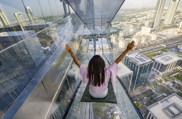 Sky view with slide & Gold Cappuccino for One |  at Wondergifts
