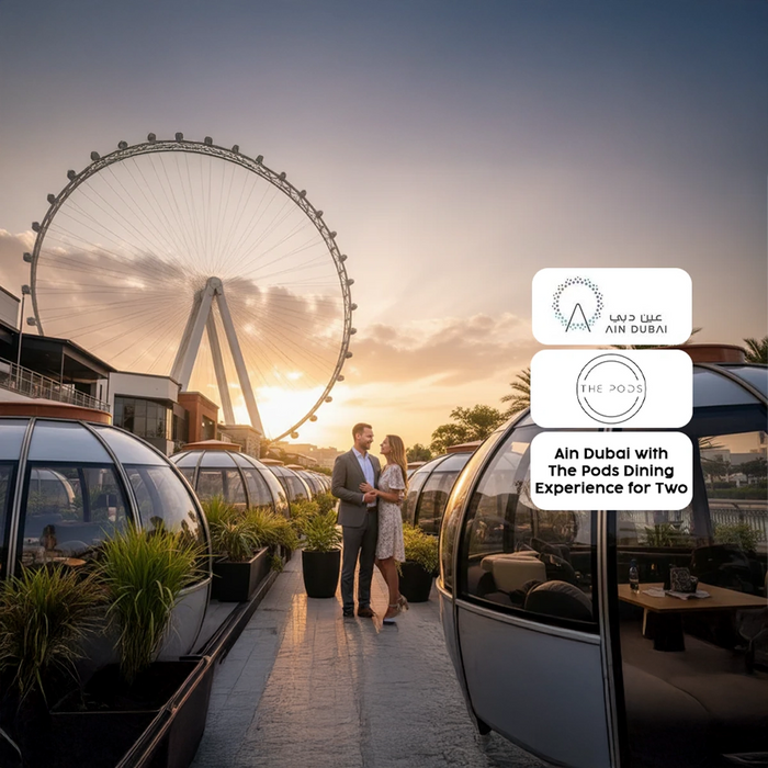 Stunning Ain Dubai Ride with The Pods Dining Experience for Two