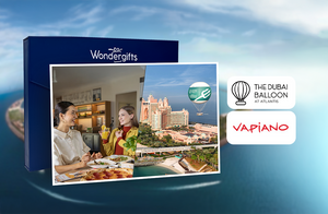 Stunning Dubai Balloon Flight at Atlantis The Palm & Vapiano Dining for Two