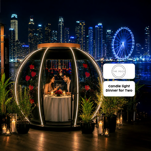 The Pods Dubai Intimate Candlelight Dinner at Bluewaters Island