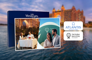 The Dubai Balloon Flight with Romantic Dinner for Two at Atlantis the Palm