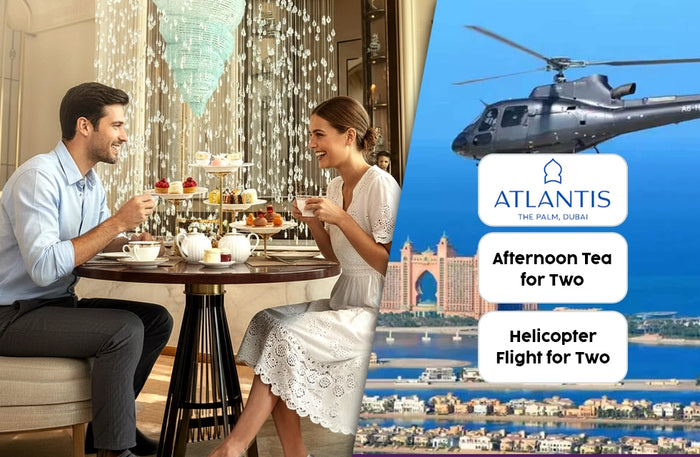 Atlantis The Palm - Thrilling Helicopter Flight and Exquisite Afternoon Tea for Two